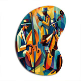 Jazz Performance On Stage II - Asymmetric Metal Wall Art