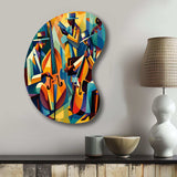 Jazz Performance On Stage II - Asymmetric Metal Wall Art