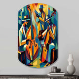 Jazz Performance On Stage II - Asymmetric Metal Wall Art