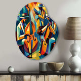 Jazz Performance On Stage II - Asymmetric Metal Wall Art