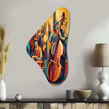 Jazz Band Performance I - Asymmetric Metal Wall Art