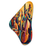 Jazz Band Performance I - Asymmetric Metal Wall Art