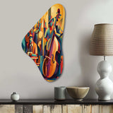 Jazz Band Performance I - Asymmetric Metal Wall Art