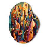 Jazz Band Performance I - Asymmetric Metal Wall Art