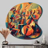 Jazz Band Performance II - Asymmetric Metal Wall Art