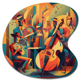 Jazz Band Performance II - Asymmetric Metal Wall Art