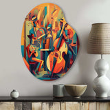 Jazz Band Performance II - Asymmetric Metal Wall Art