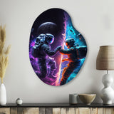 Cosmic Astronaut Explorers II - Asymmetric Metal Wall Art