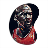 Michael Jordan Portrait - Asymmetric Metal Wall Art