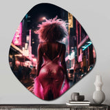 African American Chromatic Chic - Asymmetric Metal Wall Art