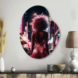 African American Chromatic Chic - Asymmetric Metal Wall Art