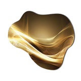 Gold Elegant Modern Sofa III - Asymmetric Metal Wall Art