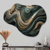 Wave Twist Abstract Artwork - Asymmetric Metal Wall Art