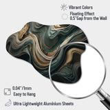 Wave Twist Abstract Artwork - Asymmetric Metal Wall Art