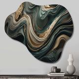 Wave Twist Abstract Artwork - Asymmetric Metal Wall Art