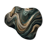 Wave Twist Abstract Artwork - Asymmetric Metal Wall Art