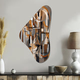 Exploring Abstracted Tranquility I - Asymmetric Metal Wall Art