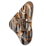 Exploring Abstracted Tranquility I - Asymmetric Metal Wall Art