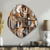 Exploring Abstracted Tranquility I - Asymmetric Metal Wall Art