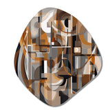 Exploring Abstracted Tranquility I - Asymmetric Metal Wall Art