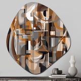 Exploring Abstracted Tranquility I - Asymmetric Metal Wall Art