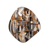 Exploring Abstracted Tranquility I - Asymmetric Metal Wall Art