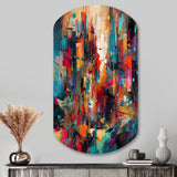 Exploring Abstracted Tranquility II - Asymmetric Metal Wall Art