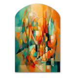 Abstracting The Cubist Form IV - Asymmetric Metal Wall Art