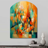 Abstracting The Cubist Form IV - Asymmetric Metal Wall Art