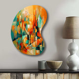 Abstracting The Cubist Form IV - Asymmetric Metal Wall Art