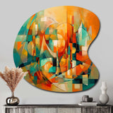 Abstracting The Cubist Form IV - Asymmetric Metal Wall Art