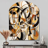 Mid Century Artistic Transformations I - Asymmetric Metal Wall Art