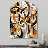 Mid Century Artistic Transformations I - Asymmetric Metal Wall Art