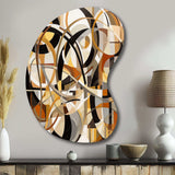 Mid Century Artistic Transformations I - Asymmetric Metal Wall Art