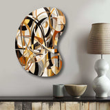 Mid Century Artistic Transformations I - Asymmetric Metal Wall Art