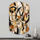 Mid Century Artistic Transformations I - Asymmetric Metal Wall Art