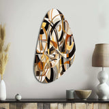 Mid Century Artistic Transformations I - Asymmetric Metal Wall Art