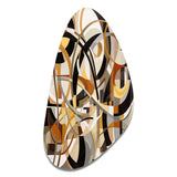 Mid Century Artistic Transformations I - Asymmetric Metal Wall Art