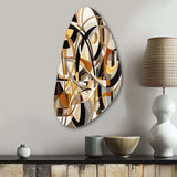 Mid Century Artistic Transformations I - Asymmetric Metal Wall Art