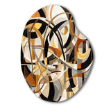 Mid Century Artistic Transformations I - Asymmetric Metal Wall Art