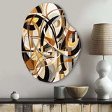 Mid Century Artistic Transformations I - Asymmetric Metal Wall Art