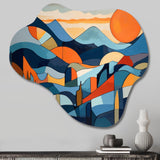 Mid Century Perspectives II - Asymmetric Metal Wall Art