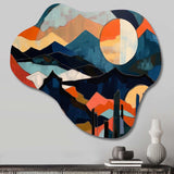 Mid Century Perspectives III - Asymmetric Metal Wall Art