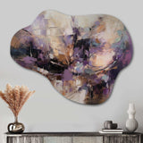 Purple Minimalims Enchantment - Asymmetric Metal Wall Art