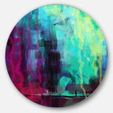 Abstract Digital Painting Abstract Circle Metal Wall Art
