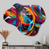 Minimalism Graffiti Artwork III - Asymmetric Metal Wall Art