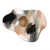 Painting Of Abstract Shapes III - Asymmetric Metal Wall Art