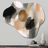 Painting Of Abstract Shapes III - Asymmetric Metal Wall Art