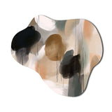 Painting Of Abstract Shapes III - Asymmetric Metal Wall Art