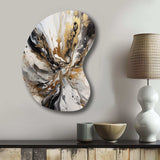 Painting Artwork With Swirls Marble II - Asymmetric Metal Wall Art